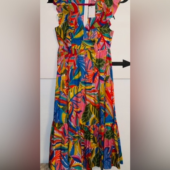 SugarLips Colorful Ruffled Maxi Dress - Picture 2 of 2